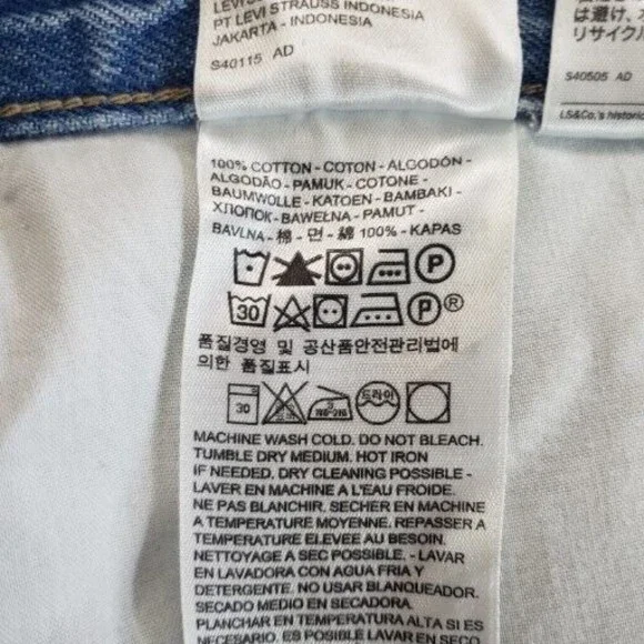 Levi's Sz 29 Silver Tab Denim Shorts Women's High-Waisted Mom Jean's Raw Hem - Picture 7 of 9